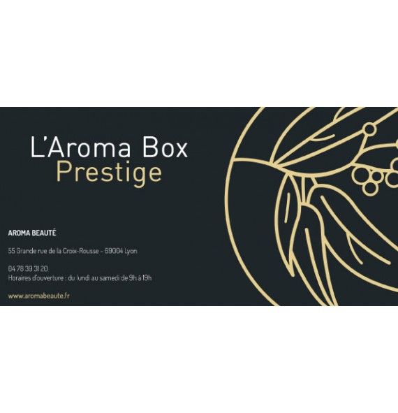 Chèque cadeau aroma box prestige - Aroma beauté | Aroma Beauté