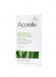 Bandes de cire visage bio x 20 Acorelle| Aroma Beauté Lyon 4