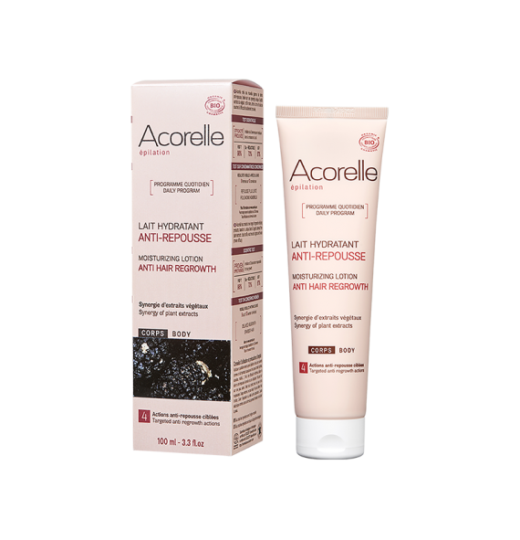 Lait anti repousse bio 100 ml Acorelle| Aroma Beauté Lyon 4