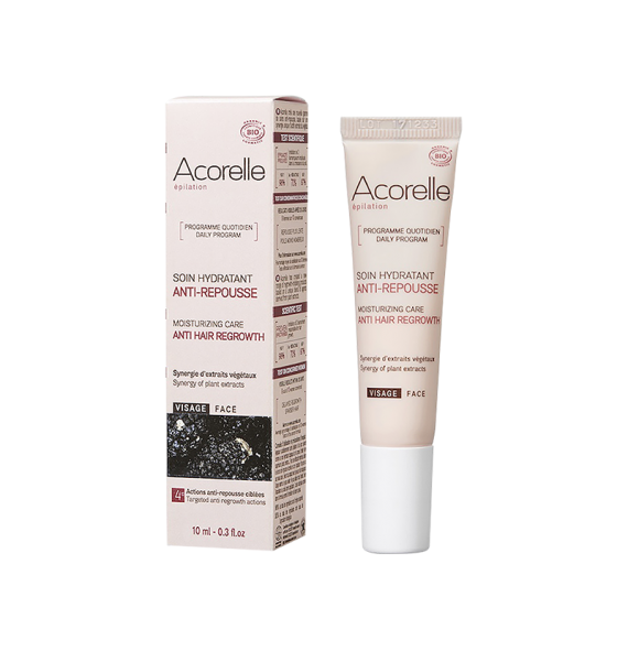 Soin anti repousse visage bio 10 ml Acorelle| Aroma Beauté Lyon 4