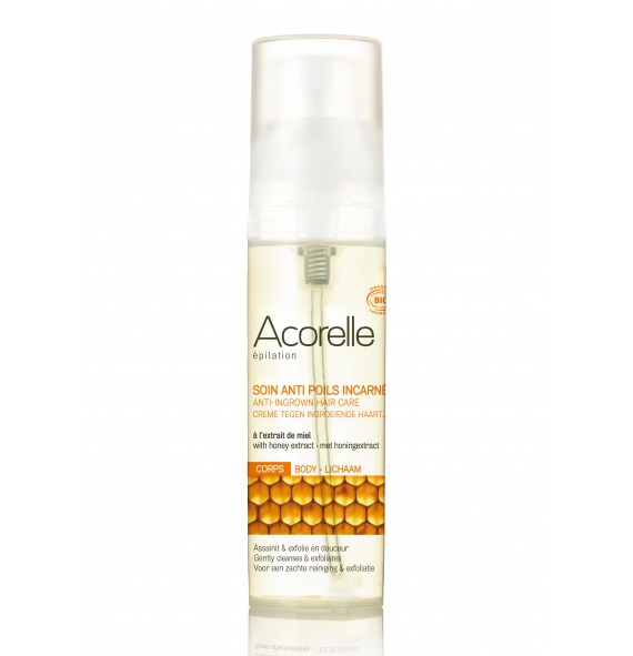 Soin anti poils incarnés bio 50 ml Acorelle| Aroma Beauté Lyon 4