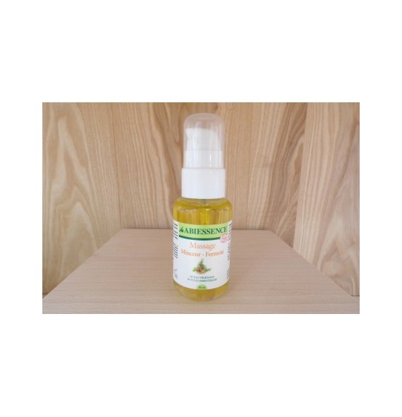 Huile de massage 50 ml bio minceur fermeté abiessence | Aroma Beauté