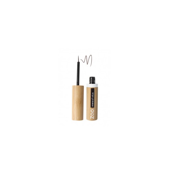 Eyeliner pinceau 071 Brun Foncé Certifié Bio Vegan Zao makeup | Aroma Beauté