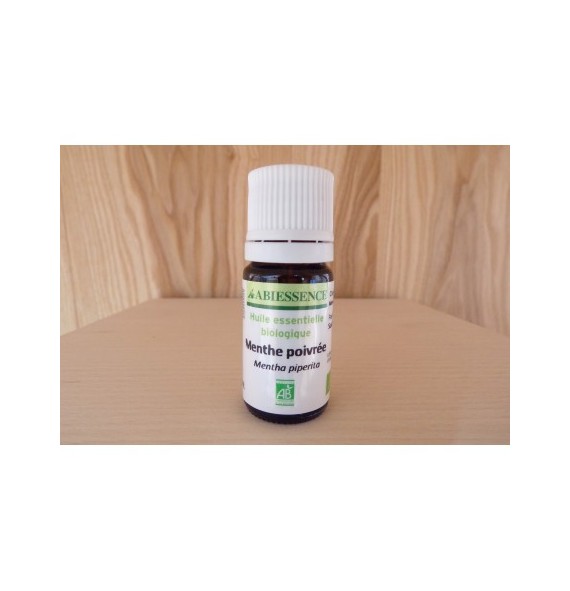 Huile essentielle de Menthe poivrée bio 5ml| Aroma Beauté Lyon 4