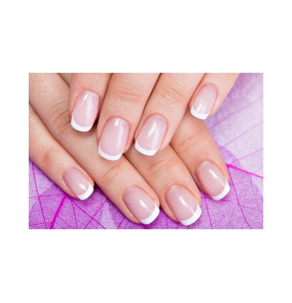 Pose de vernis French - Aroma Beauté Lyon 4