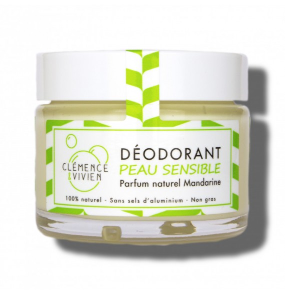 Déodorant crème Mandarine 150gr clemence et Vivien | Aroma Beauté Lyon