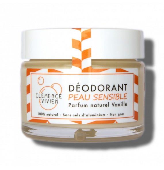 Déodorant crème Vanille 150gr clémence et Vivien| Aroma Beauté Lyon 4