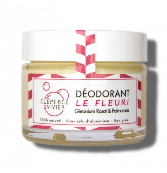 Déodorant crème le Fleuri 150gr Clémence et Vivien | Aroma Beauté Lyon
