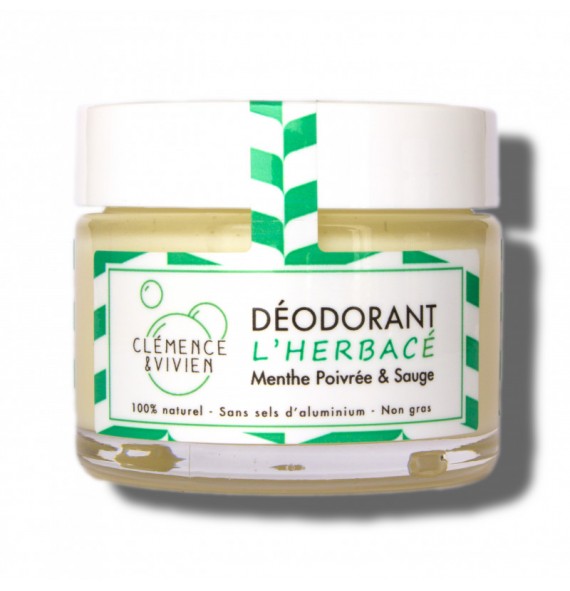 Déodorant crème l'Herbacé 150gr Clémence et Vivien | Aroma Beauté Lyon