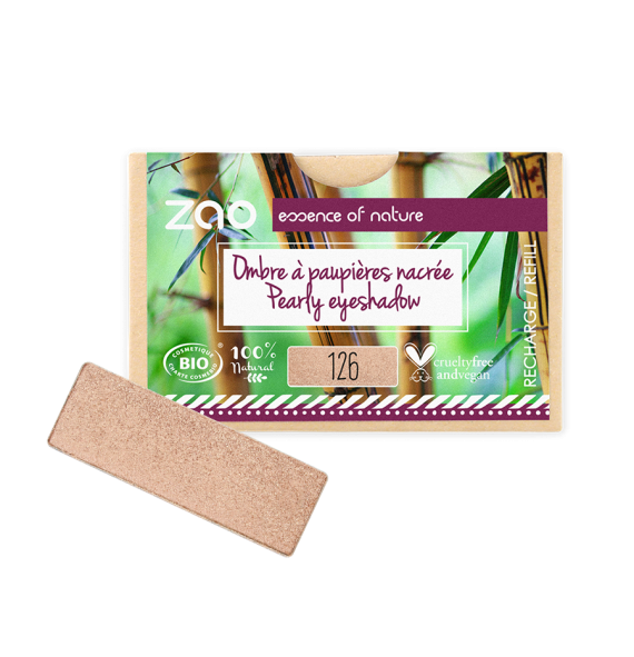 Recharge 126 OAP rectangle Pétale Doré Zao Makeup | Aroma Beauté Lyon