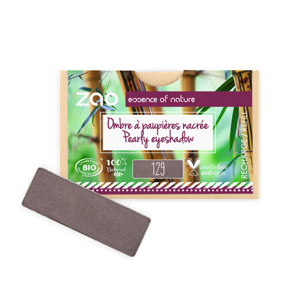 Recharge 129 OAP rectangle Taupe Zao Makeup | Aroma Beauté Lyon 4