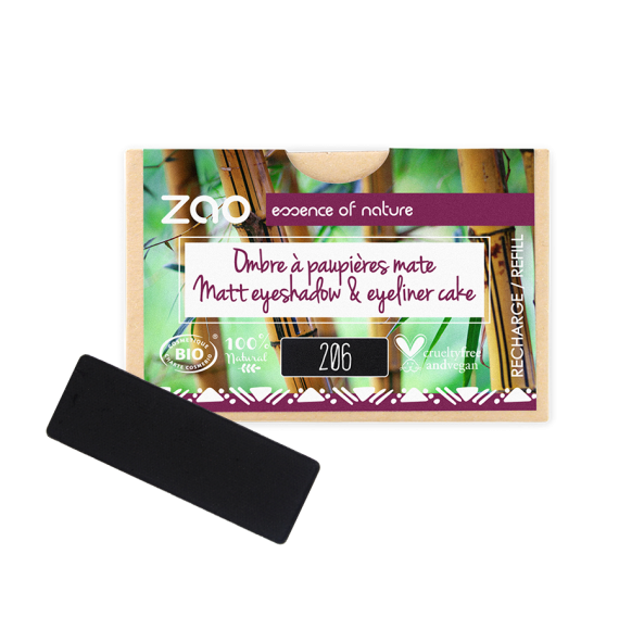 Recharge 206 OAP rectangle Noir Zao Makeup | Aroma Beauté Lyon 4