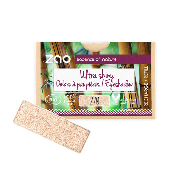 Recharge 270 OAP rectangle Champagne Zao Makeup | Aroma Beauté Lyon 4