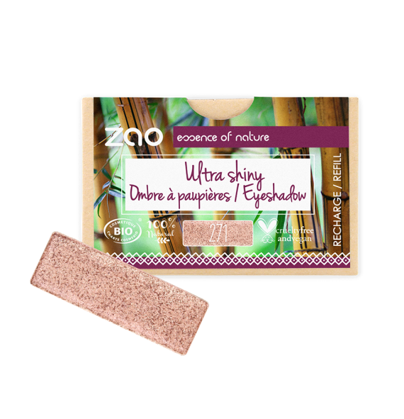 Recharge 271 OAP rectangle Cuivre Rose Zao Makeup | Aroma Beauté Lyon