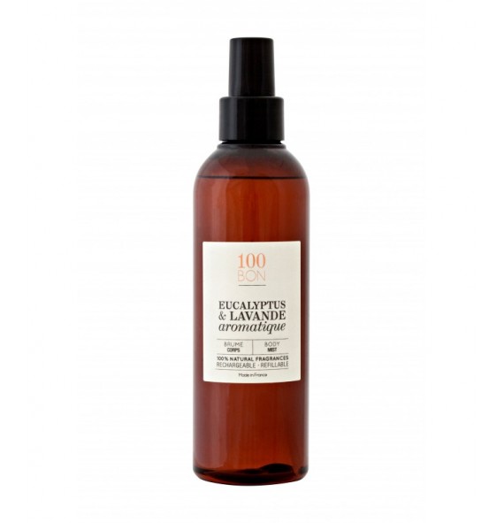 Eucalyptus & lavande brume 200ml 100BON | Aroma Beauté Lyon 4
