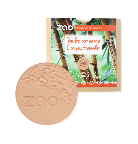 Recharge poudre compacte 303 Zao Makeup| Aroma Beauté Institut & Boutique