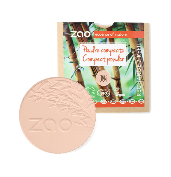 Recharge poudre compacte 304 Zao Makeup| Aroma Beauté Institut & Boutique