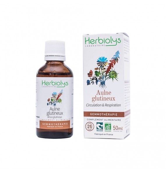 Gemmothérapie Aulne glutineux 50ml Herbiolys | Aroma Beauté Lyon 4