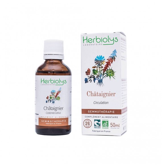 Gemmothérapie Châtaignier 50ml Herbiolys | Aroma Beauté Lyon 4