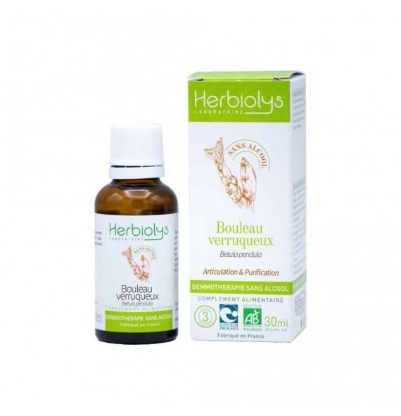 Gemmo sans alcool Bouleau 30ml Herbiolys | Aroma Beauté Lyon 4