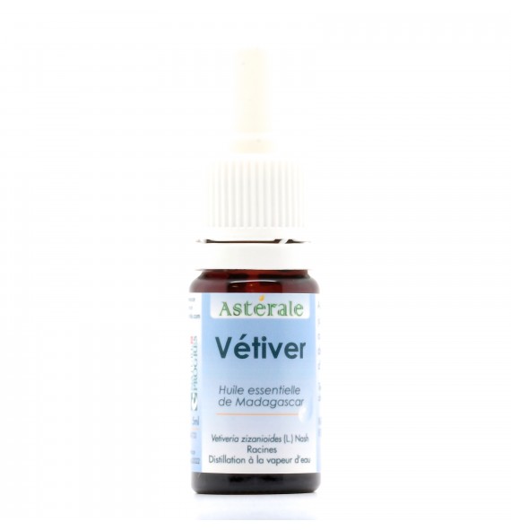 Huile essentielle Vétivier 5ml Asterale | Aroma Beauté Lyon 4