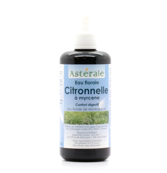 Eau florale Citronnelle à Myrcene 200ml Asterale | Aroma Beauté Lyon 4