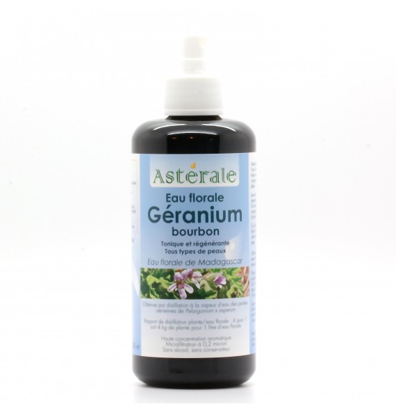 Eau florale Géranium Bourbon 200ml Asterale | Aroma Beauté Lyon 4