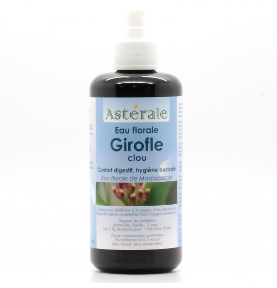 Eau florale Clou de Girofle 200ml Asterale | Aroma Beauté Lyon 4