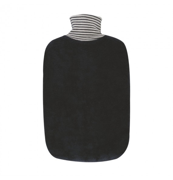 Bouillotte housse bio bleu marine 2l Hugo Frosch | Aroma Beauté Lyon 4