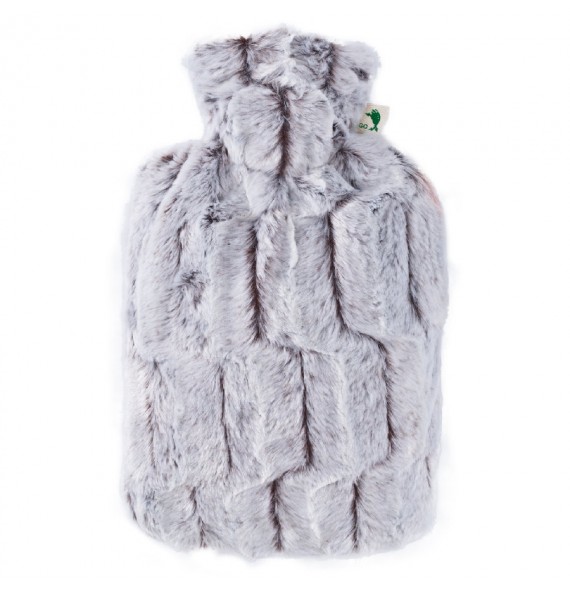 Bouillotte housse brun argent 1,8l Hugo Frosch | Aroma Beauté Lyon 4