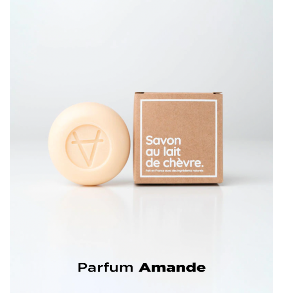 Savon au lait de chèvre parfum amande amalthee | Aroma Beauté Lyon 4