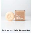 Savon au lait de chèvre sans parfum huile de noisettes - Amalthee