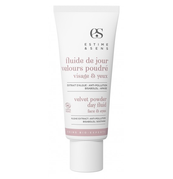 Fluide de jour velours poudré 40ml Estime & Sens | Aroma Beauté Lyon 4