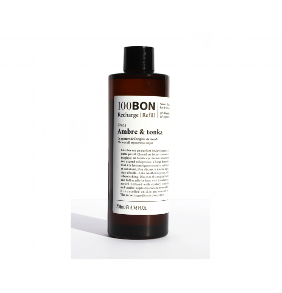 Eau de parfum Ambre & Tonka recharge 100BON I Aroma beauté