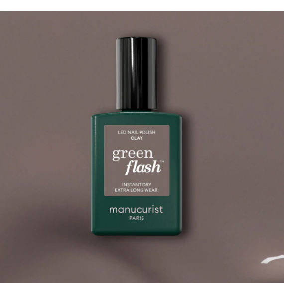 Vernis green flash Clay 15ml Manucurist | Aroma Beauté