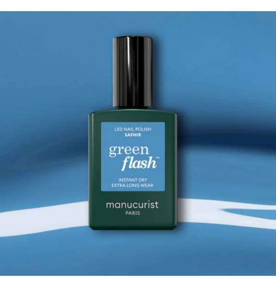 Vernis green flash Saphir 15ml Manucurist | Aroma Beauté
