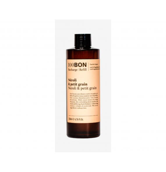 Eau de cologne Néroli & Petit Grain recharge 100BON I Aroma beauté