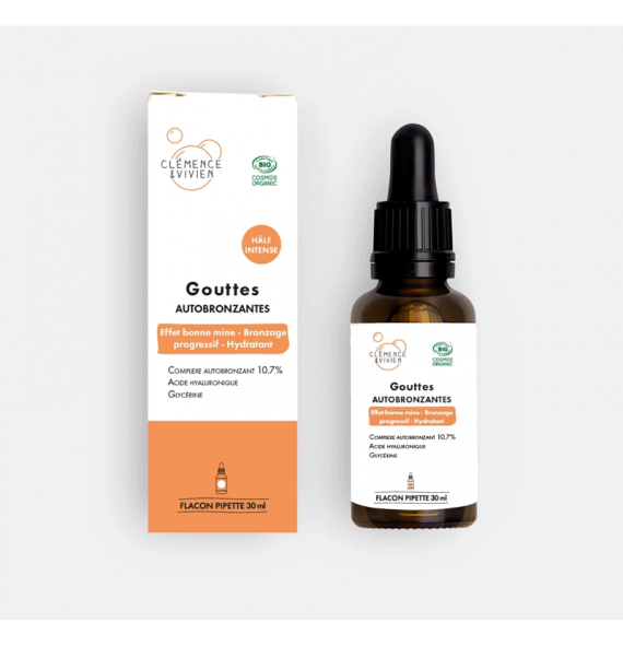 Gouttes autobronzantes hâle intense clémence & vivien | Aroma Beauté Lyon