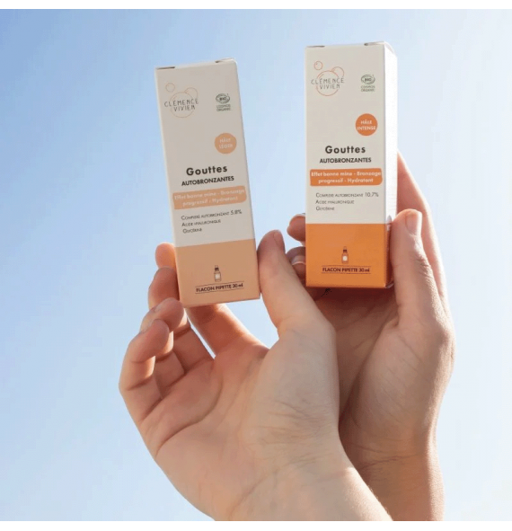 Gouttes autobronzantes hâle intense clémence & vivien | Aroma Beauté Lyon