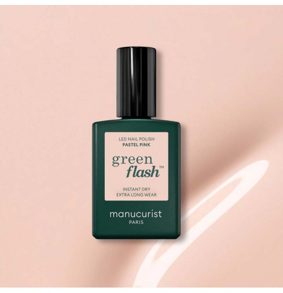Vernis green flash PASTEL PINK 15ml Manucurist | Aroma Beauté