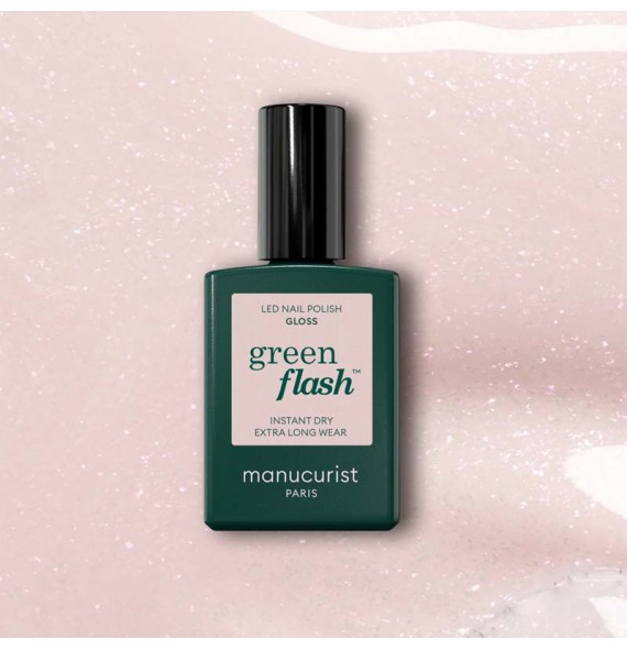 Vernis green flash GLOSS 15ml Manucurist | Aroma Beauté