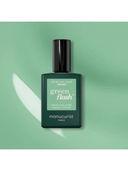 Vernis green flash Amande 15ml Manucurist | Aroma Beauté