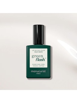 Vernis green flash Milky White 15ml Manucurist | Aroma Beauté