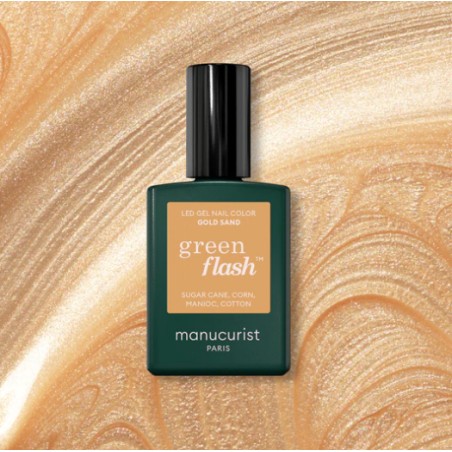 Vernis Green Flash Gold Sand 15ml | Manucurist