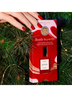 Vernis green Coffret Ornement Noel 15ml Manucurist | Aroma Beauté