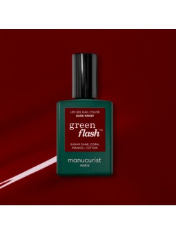 Vernis Green Flash Dark pansy 15ml | Manucurist