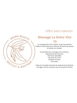 Chèque cadeau Soin de noël escale à Bali | Aroma Beauté