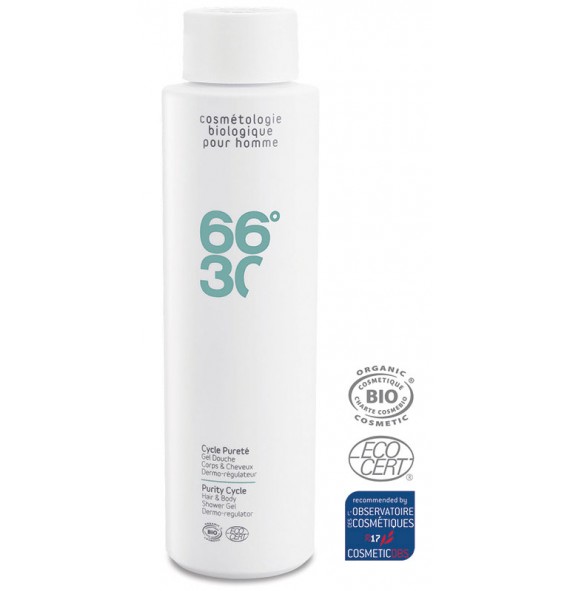 Cycle pureté gel douche cheveux & corps 250 ml - 66°30| Aroma Beauté