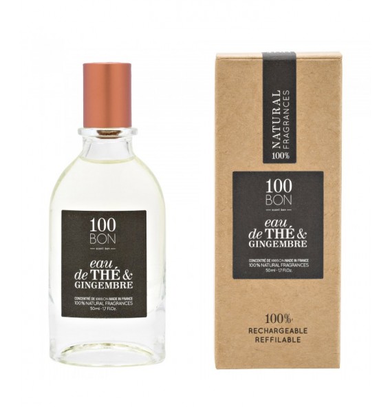 Eau de parfum Eau de thé & Gingembre 50 ml - 100Bon| Aroma Beauté