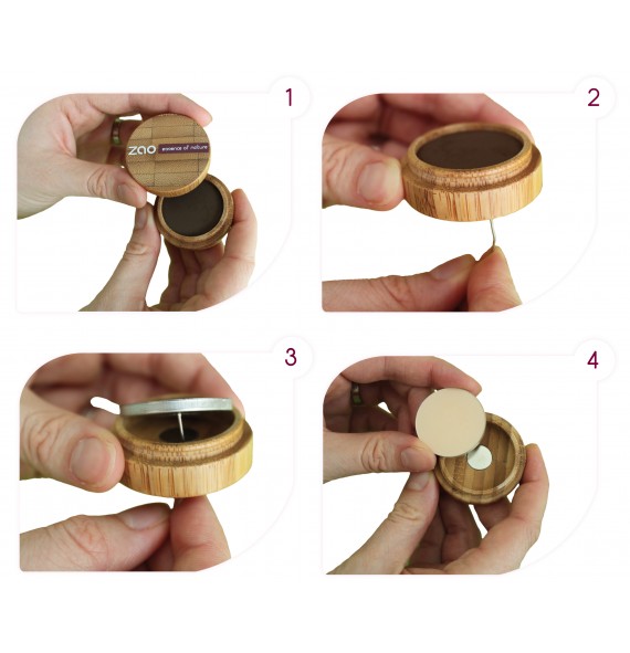 Recharge minéral silk 505 Beige noisette - Zao MakeUp